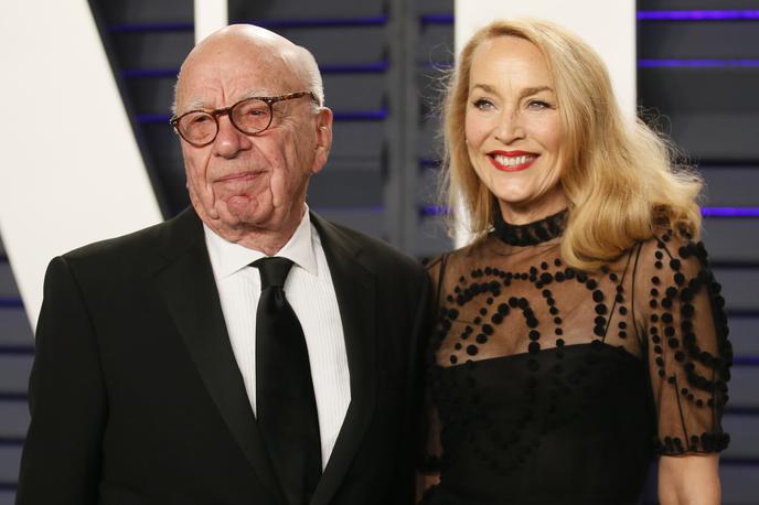 Rupert Murdoch in Jerry Hall | Rupert Murdoch in Jerry Hall se po šestih letih zveze ločujeta. | Foto Reuters