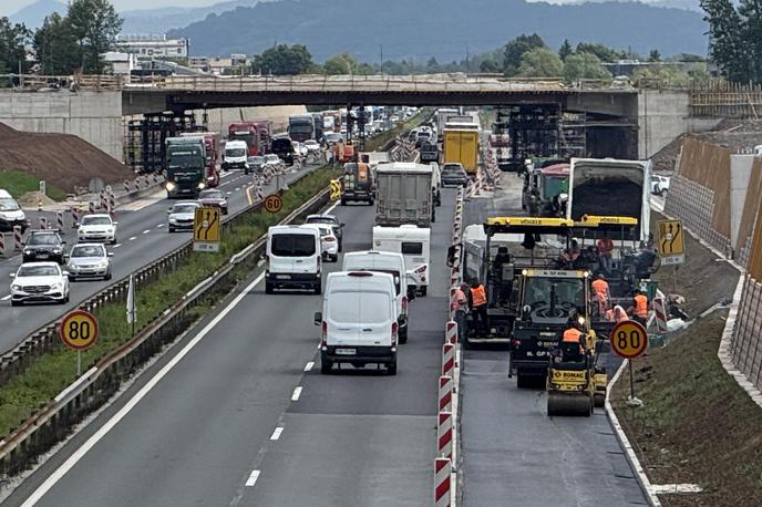 Dars avtocesta delovišče zapora | Gradnja priključka Dragomer bo trajala še do konca junija. | Foto Gregor Pavšič
