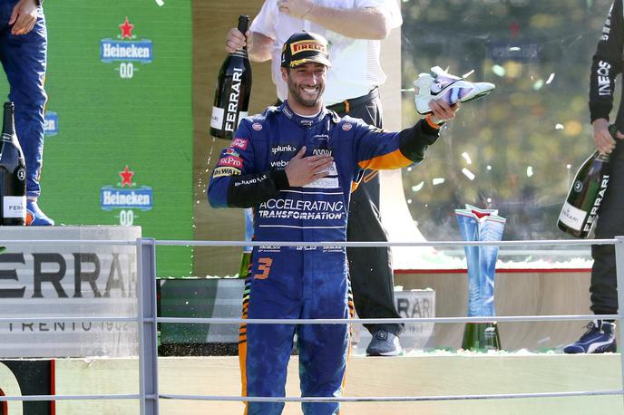 Daniel Ricciardo Monza | Ricciardo je McLarnu lani v Monzi priboril prvo zmago po devetih letih. | Foto Guliver Image