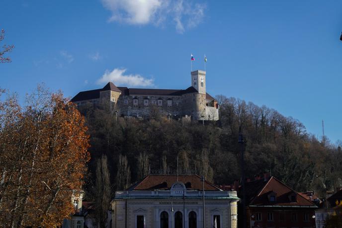 Ljubljanski grad | Preverite, kje vse bo zapora, in upoštevajte navodila, prosijo na občini.  | Foto STA