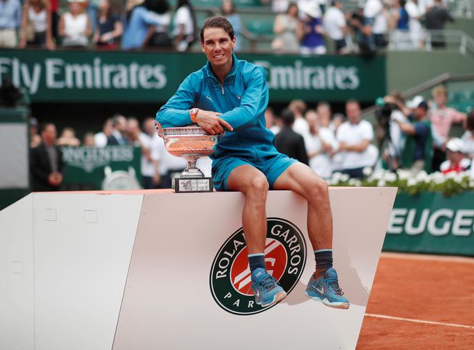 Najbolj trofejna zbirka Roland Garrosa je v lasti Rafaela Nadala. Španec je na pariškem pesku slavil že 11-krat. | Foto: Reuters