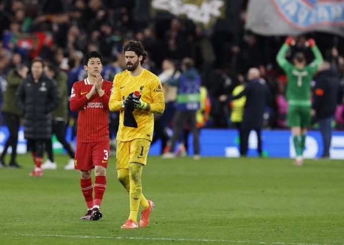 Vratar Liverpoola Alisson Becker ni ubranil nobene 11-metrovke, njegov stanovski kolega pri PSG Gianluigi Donnarumma pa kar dve. | Foto: Reuters