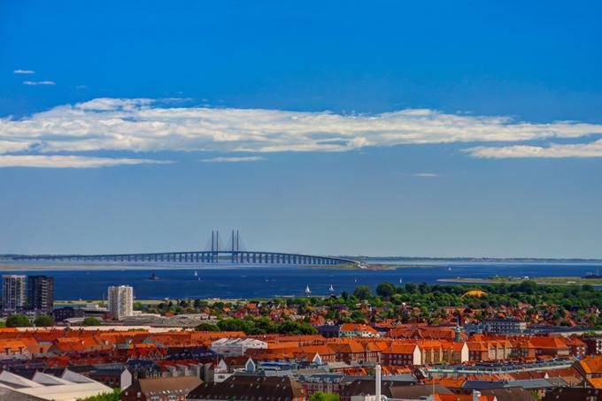 Øresundski most povezuje mesti Köbenhavn in Malmö. | Foto: 