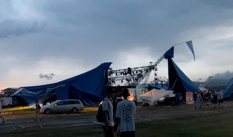 Neurje pustošilo po Nemčiji, Češki in Slovaški: na festivalu se je zrušil šotor, v gorah umrli dve osebi #video