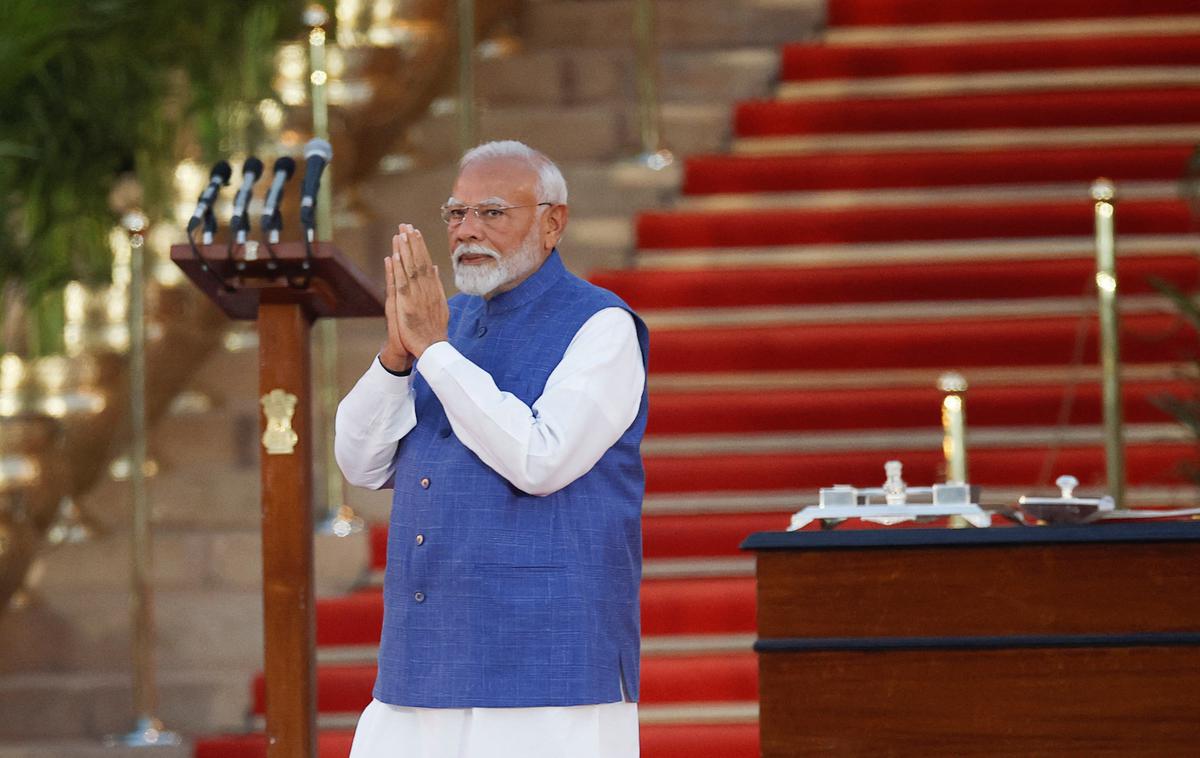 Narendra Modi | Indijski premier Narendra Modi je zaprisegel za nov, že tretji mandat. | Foto Reuters