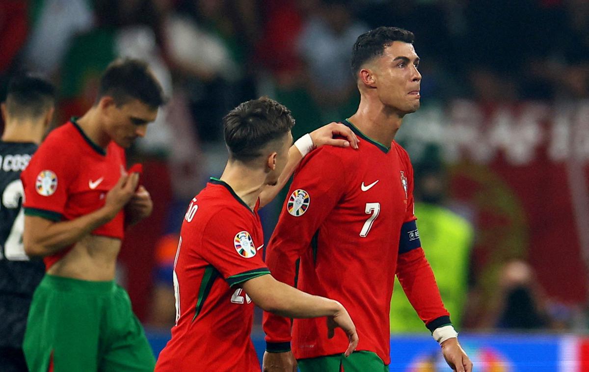 Cristiano Ronaldo | Cristiano Ronaldo je bil po ubranjeni 11-metrovki na robu obupa in v solzah. | Foto Reuters