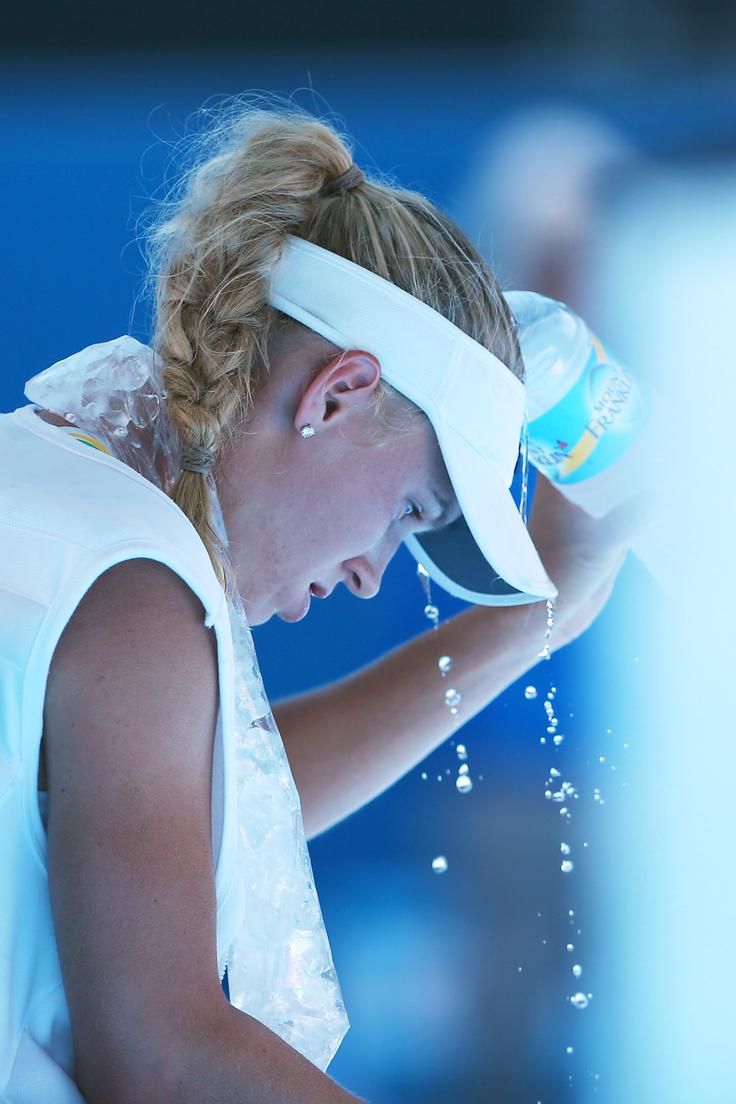 Caroline Wozniacki ni mogla verjeti svojim očem. | Foto: Guliverimage/Getty Images