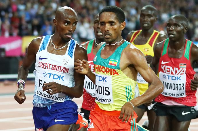 Abadi Hadis | Abadi Hadis ob boku večkratnega olimpijskega in svetovnega prvaka, Britanca Moja Faraha, na svetovnem prvenstvu leta 2017 v Londonu | Foto Getty Images
