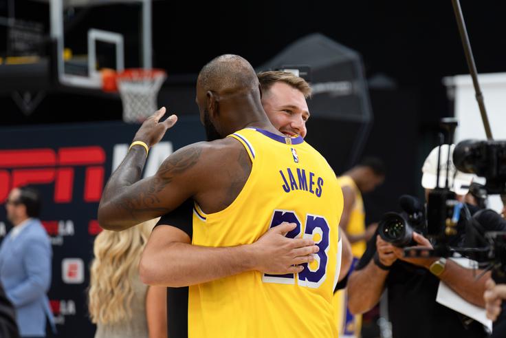 Luka Dončić in LeBron James | Foto: Guliverimage