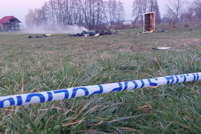Nesreča ultralahkega letala pri Šentjerneju | Kraj nesreče ultralahkega letala | Foto Dolenjska News