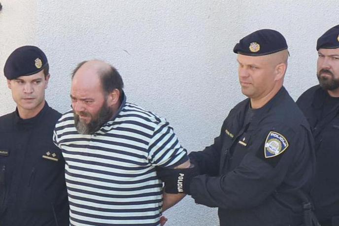 Kristijan Aleksić, umor, Hrvaška, Drniš | Osumljenec za umor 19-letnika, 50-letni Kristijan Aleksić, ima obsežno kazensko evidenco in je bil v preteklosti med drugim obsojen zaradi umora dekleta. | Foto Dusko Jaramaz/Pixsell