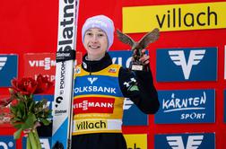 Nika Prevc z zmago skočila v rumeno majico in si zadala cilj #video