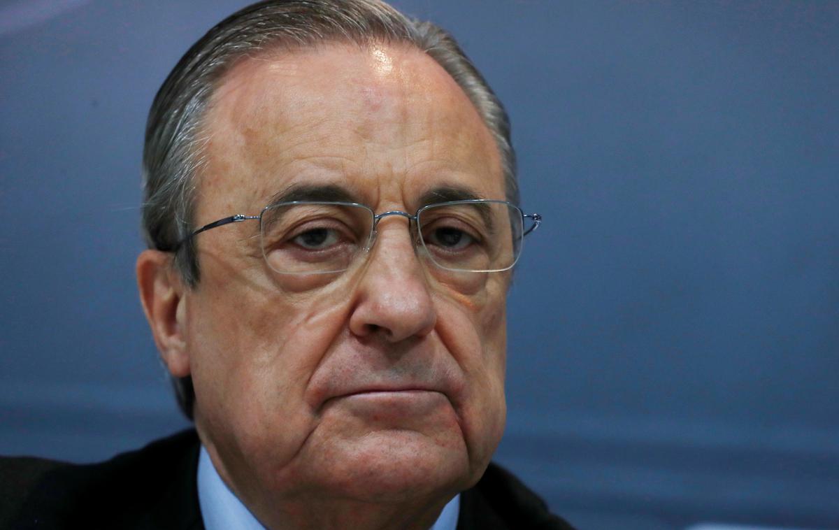 Florentino Perez | Florentino Perez, predsednik madridskega Reala in novoustanovljene superlige, se po odhodu šestih angleških klubov še ni odzval.  | Foto Reuters