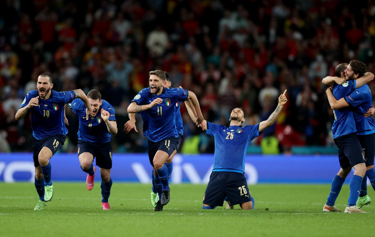Italija : Španija, polfinale Euro 2020 | Italija je po devetih letih znova v finalu Eura. | Foto Reuters