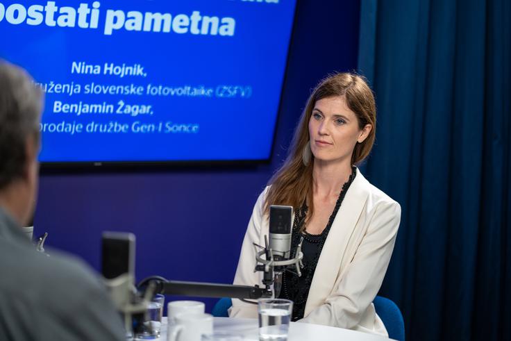 Nina Hojnik, direktorica Združenja slovenske fotovoltaike | Foto: Liam Toni Šironjič