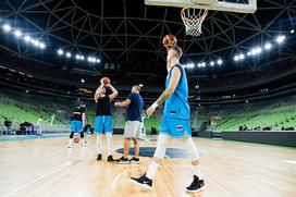 slovenska košarkarska reprezentanca trening