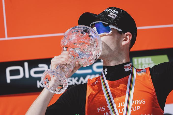 Žiga Jelar je v pretekli sezoni osvojil mali kristalni globus v razvrstitvi poletov. | Foto: Sportida