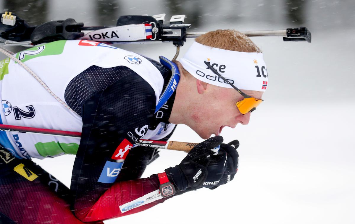 Johannes Thingnes Boe | Johannes Thungnes Boe je ubranil skupno zmago v biatlonskem svetovnem pokalu. | Foto Sportida