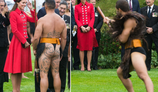 Kate Middleton tudi gola zadnjica ne spravi s tira (foto)