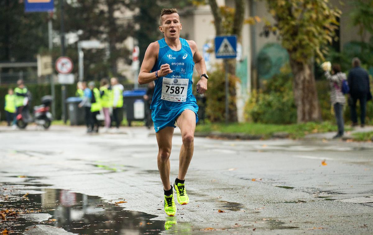 Primož KObe | Primož Kobe je bil znova najboljši na polmaratonu v dolenjski prestolnici. | Foto Vid Ponikvar