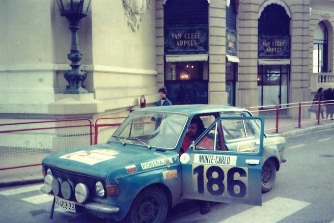 Leon Poberaj je bil z zastavo101, ki je bila sicer uradno fiat 128, leta 1977 edini slovenski udeleženec na reliju Monte Carlo. | Foto: osebni arhiv Leon Poberaj