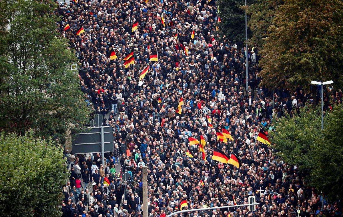 protesti Chemnitz Nemčija | Foto Reuters