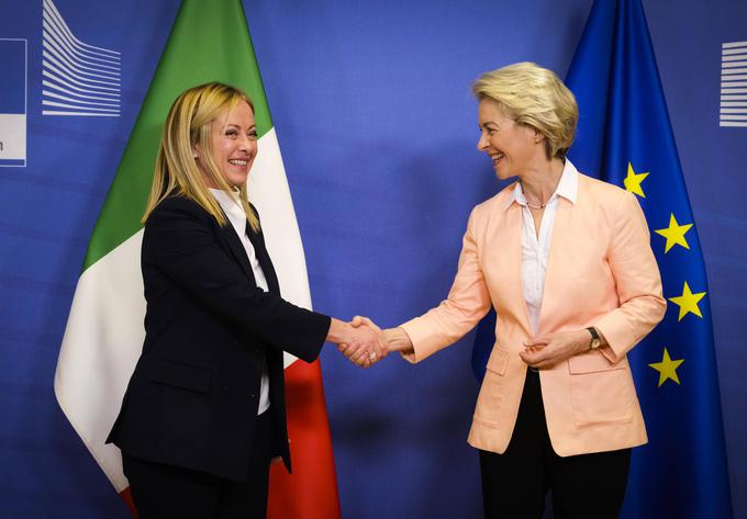 Italijanska premierka Giorgia Meloni bi lahko odigrala ključno vlogo pri ponovni izvolitvi Ursule von der Leyen za predsednico Evropske komisije. | Foto: Guliverimage