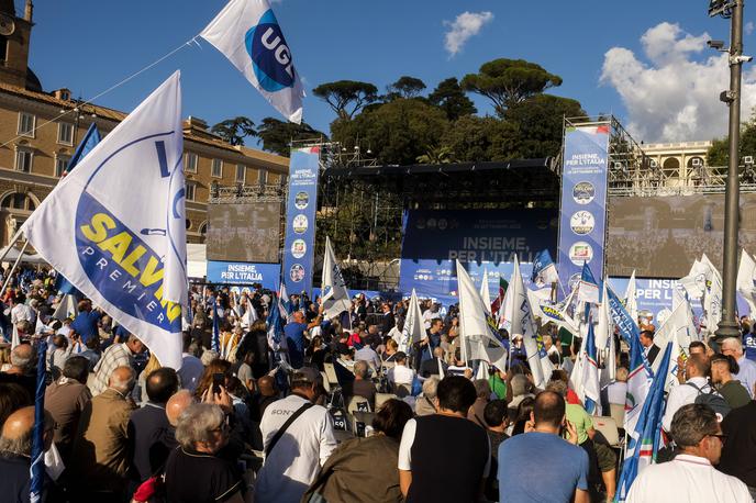 Volitve Italija | Zadnje ankete o volilnih namerah Italijanov so bile objavljene pred dvema tednoma in so kazale na prepričljivo zmago desnega pola v obeh domovih parlamenta.  | Foto Reuters