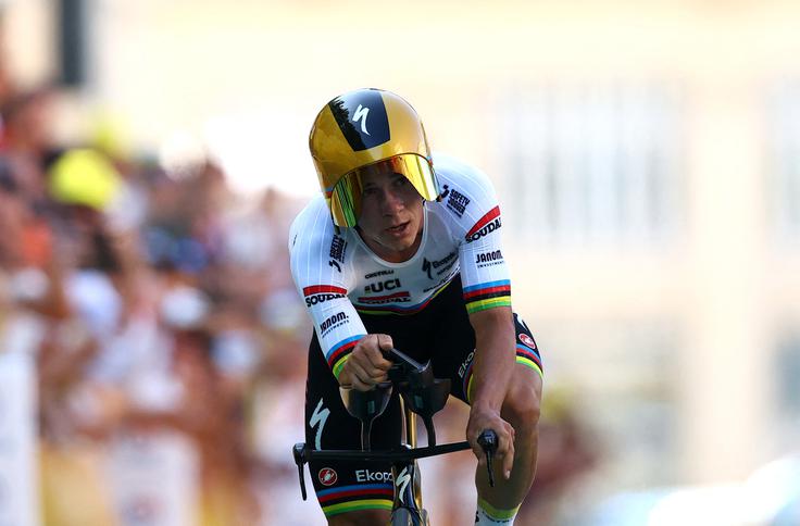 Remco Evenepoel je odločen, da ubrani naslov svetovnega prvaka. | Foto: Reuters