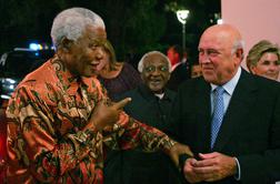 Umrl zadnji južnoafriški predsednik iz časa apartheida de Klerk