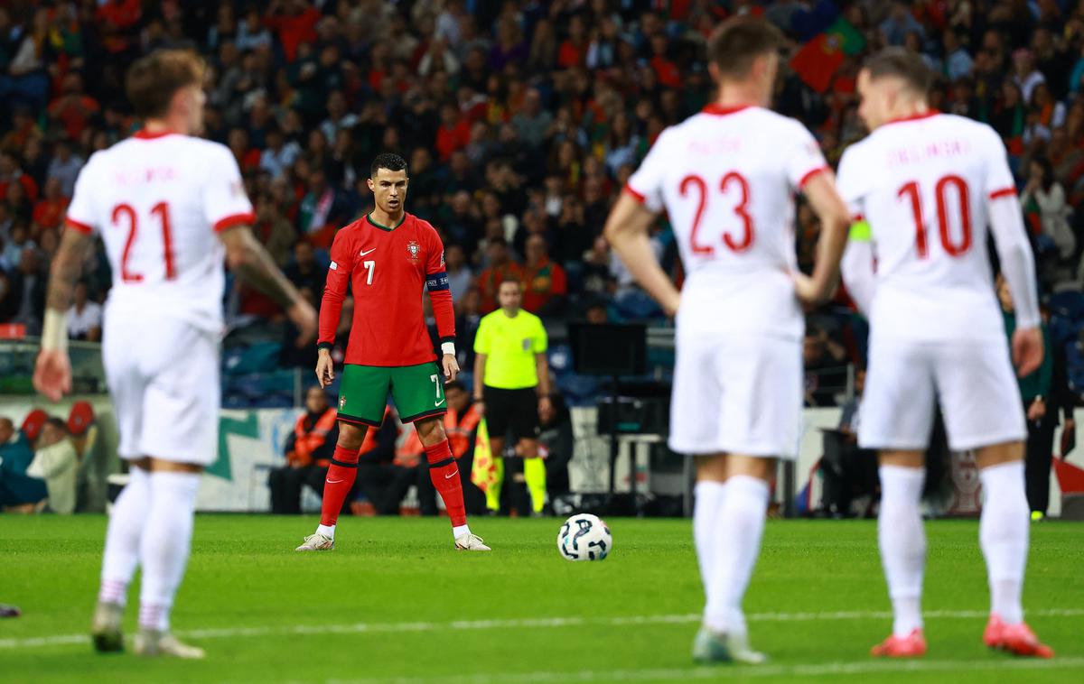 liga narodov Cristiano Ronaldo | Cristiano Ronaldo je postal najstarejši strelec v dresu Portugalske. | Foto Reuters