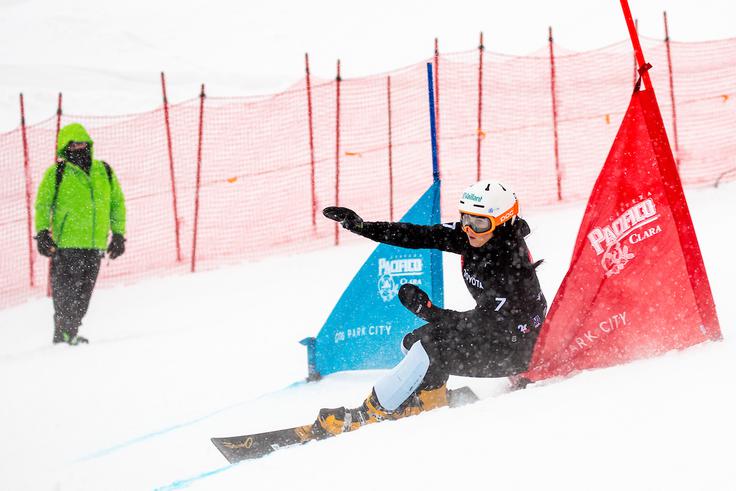Gloria Kotnik je po odlični predstavi na prvi progi, na drugi naredila napako in bila diskvalificirana. Na koncu je zasedla 31. mesto. | Foto: Morgan Kristan/Sportida