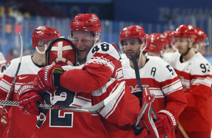 Danski hokejisti so se v premiernem nastopu na olimpijskih igrah uvrstili v četrtfinale. | Foto: Guliverimage/Vladimir Fedorenko