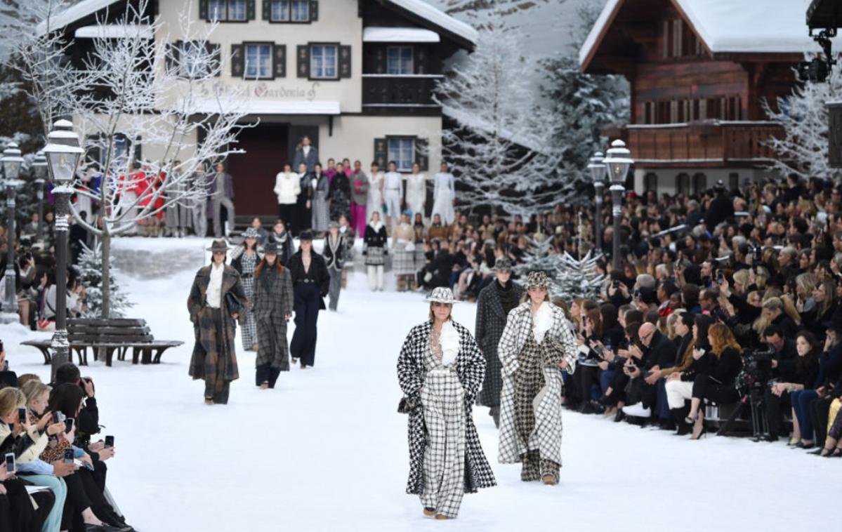 Chanel, modna revija | V Parizu se je odvila zadnja modna revija, ki jo je ustvaril Karl Lagerfeld. | Foto Getty Images