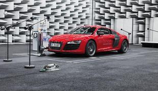 Audi snema zvok motorja za električnega R8 e-trona