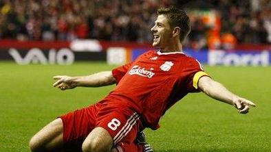 Gerrard dosegel stoti zadetek za Liverpool