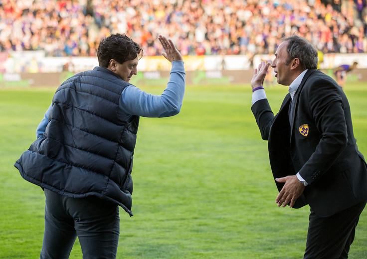 Športni direktor Zlatko Zahović in trener Darko Milanič sta zagotovo zadovoljna z razpletom žreba v Švici. | Foto: Vid Ponikvar