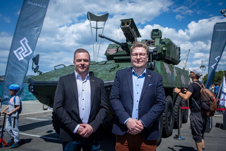 Mikko Tupeli (levo) in Mikko Rantanen iz finske Patrie. | Foto: Gaja Hanuna