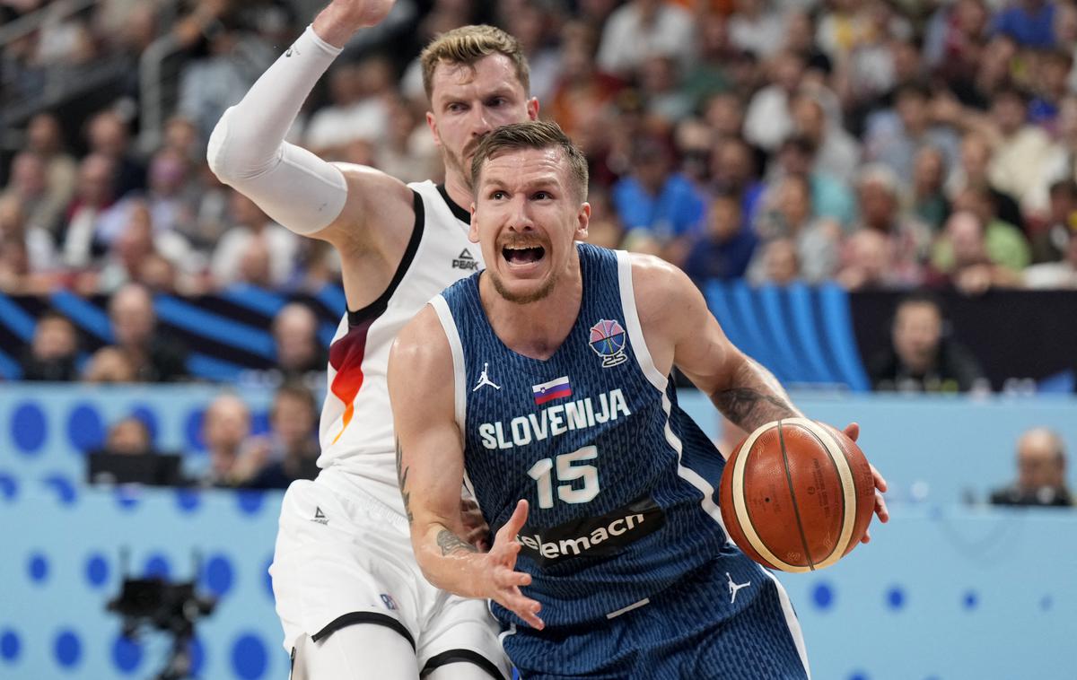 EuroBasket 2025 četrtfinale Slovenija Nemčija Gregor Hrovat | Vloga kapetana bo pripadla Gregorju Hrovatu. | Foto Reuters