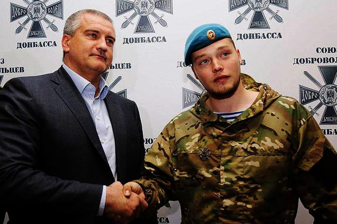 Milčakov | Ustanovitelj in trenutni vodja paravojaške enote Rusič, ki se z uporabo ekstremnih metod v Ukrajini bori na strani Rusije. | Foto Twitter