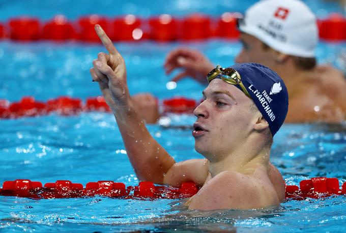 Leon Marchand je olimpijski rekord postavil že na 4 x 400 mešano. | Foto: Reuters