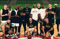 Dončić delil fotografije treninga Lakersov v Stožicah