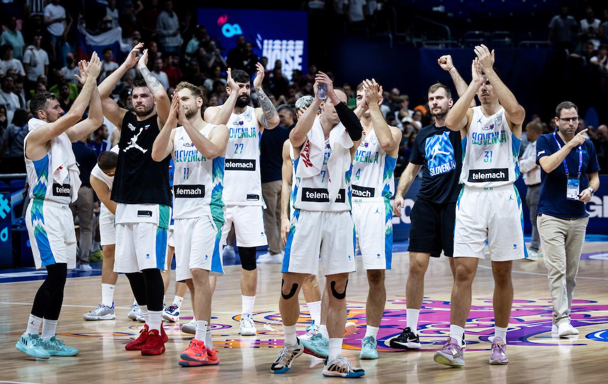 Slovenija : Belgija, slovenska košarkarska reprezentanca, EuroBasket 2022 | Slovence novembra čaka nadaljevanje kvalifikacij za SP, kjer pa zagotovo ne bo košarkarjev iz lige NBA. Kako bo z evroligo? | Foto Vid Ponikvar/Sportida