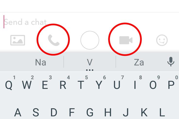 2. korak: Za začetek klica pritisnite ikono s slušalko (samo zvok) ali kamero (video klic). | Foto: 