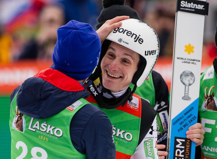 Stefan Kraft Domen Prevc | Foto: Grega Valančič