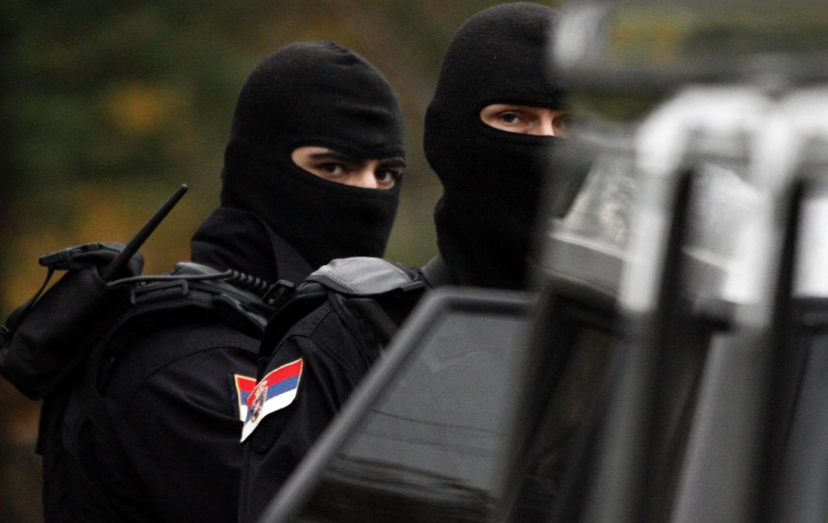 Srbska policija, srbski specialci | Policisti so ugrabitelja aretirali in že na začetku preiskave ugotovili, da sta preprodajalca mamil in da je Slovenec po selitvi v Srbijo navezal stik z njima.  | Foto Reuters