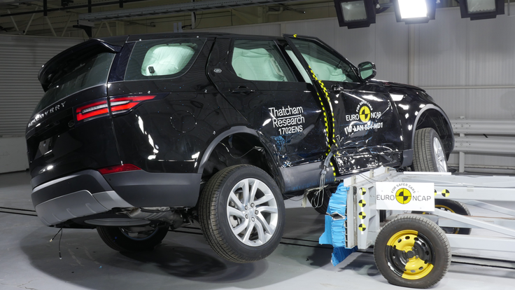 Land rover discovery je v vseh postavkah pokazal precej suvereno predstavo. | Foto: EuroNCAP