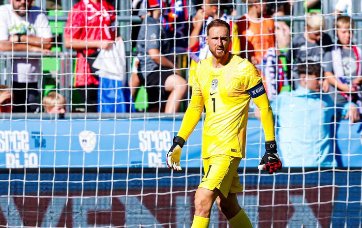 Kapetan Jan Oblak je zbral pet obramb in zadržal mrežo nedotaknjeno. | Foto: Aleš Fevžer