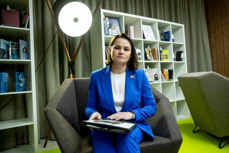 Ko bodo Ukrajinci zmagali v vojni z Rusijo, bo to nova priložnost za nas Beloruse, je prepričana Tihanovska. | Foto: Ana Kovač