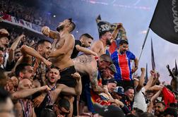 Izgredi po zmagi PSG, mir se je vrnil šele ob 3.30 #video